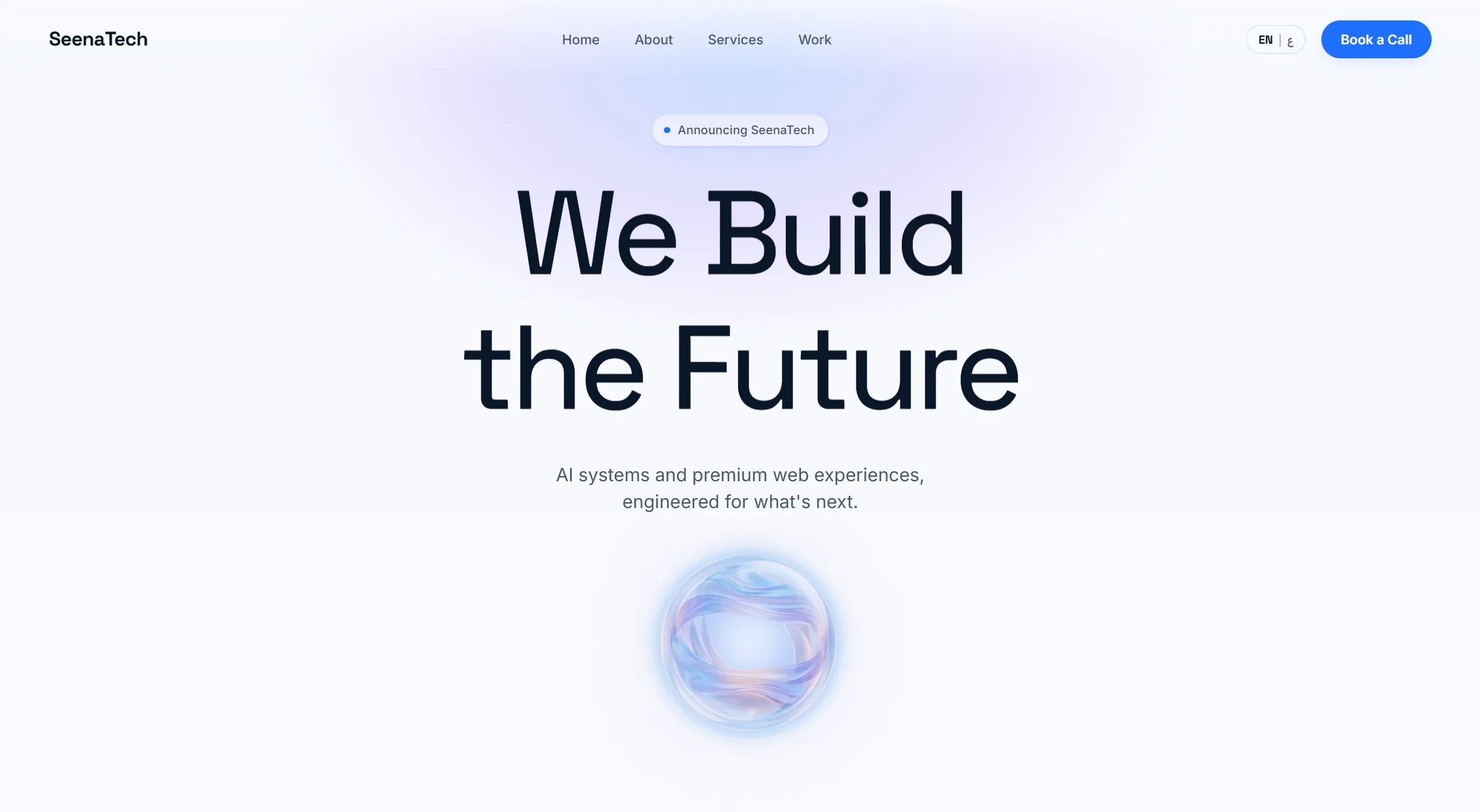 SeenaTech project — SeenaTech, our cinematic studio site